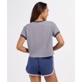 thumbnail image 4 of Boxercraft BW2107 Women's Striped Tie Front Tee-Navy White-S, 4 of 4