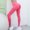 Hot Pink, variant on Yoga Pants for Women Womens Legging Elastic High Waisted Belly Control Workout Trousers Solid Color Fashion Tights Slim Fit Outdoor Running Jogger Green