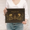 Darling Souvenir Personalized Engraved Laser Cut Wedding Guest Book Wooden Cover Sign-in Book Registry Guestbook Scrapbook-FG