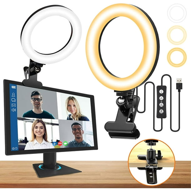 SEBIDER BG110J Computer Ring Light for Video Conferencing Lighting