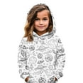 thumbnail image 6 of Xyxonk Kids Coloring Hoodies Colouring Cute Sweatshirts for Boy and Girl Can Play with and Wear Long Sleeve Pullover Size 13-14Y Dark Gray 160, 6 of 6
