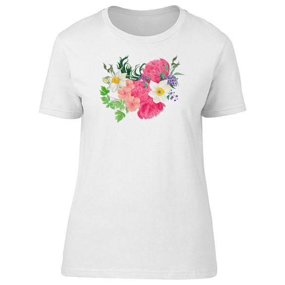 Beautiful Flowers, Pink, Summer Tee Women's -Image by Shutterstock