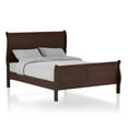 thumbnail image 3 of Furniture of America Jussy 3pc Cherry Wood Bedroom Set-King + 2 Nightstands, 3 of 8