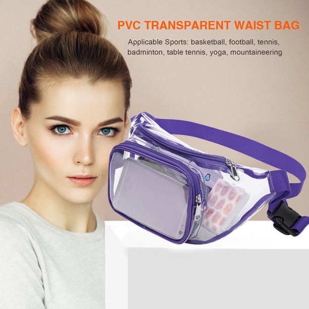 Cangurera Bolso de pecho de PVC Mini de cadera unisex de moda para correr viajes de fitness al aire libre