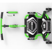 EzyRoller: Drifter Pro X - Lime Green - Ride-On Scooter, Cambering Motion, Pedal Free Cart, Hand Brakes, Extendable Frame, 220lb Capacity, Kids-Adults 9+