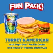 Lunchables Turkey & American with Capri Sun Pacific Cooler & Reeses Peanut Butter Cup Fun Pack, 2.9 oz & 6 fl oz Package
