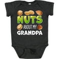 thumbnail image 3 of Inktastic Nuts About My Grandpa Peanut, Almond, Pistachio Boys or Girls Baby Bodysuit, 3 of 5