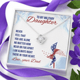 thumbnail image 5 of Never Feel That You Are alone, Birthday gift Necklace For Daughter, Gift From Dad, Appreciation Gift Necklace For Daughter, 5 of 5