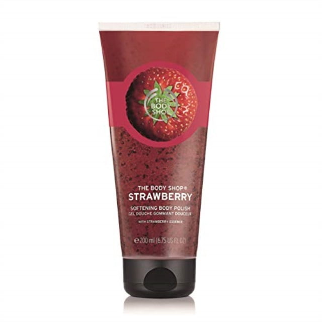 the body shop strawberry body scrub polish 200ml