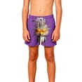 thumbnail image 6 of ATOGUTA Swim Shorts for Boys Kids Swimwear Bathing Suits Quick Dry Beach Board Shorts Size 5T-14, Purple, 6 of 6