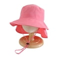 thumbnail image 4 of Byoo Boy Neck Flap Sun Protection Bucket Hat Wide Curved Brim Adjustable Fishing Camping Caps, 4 of 4