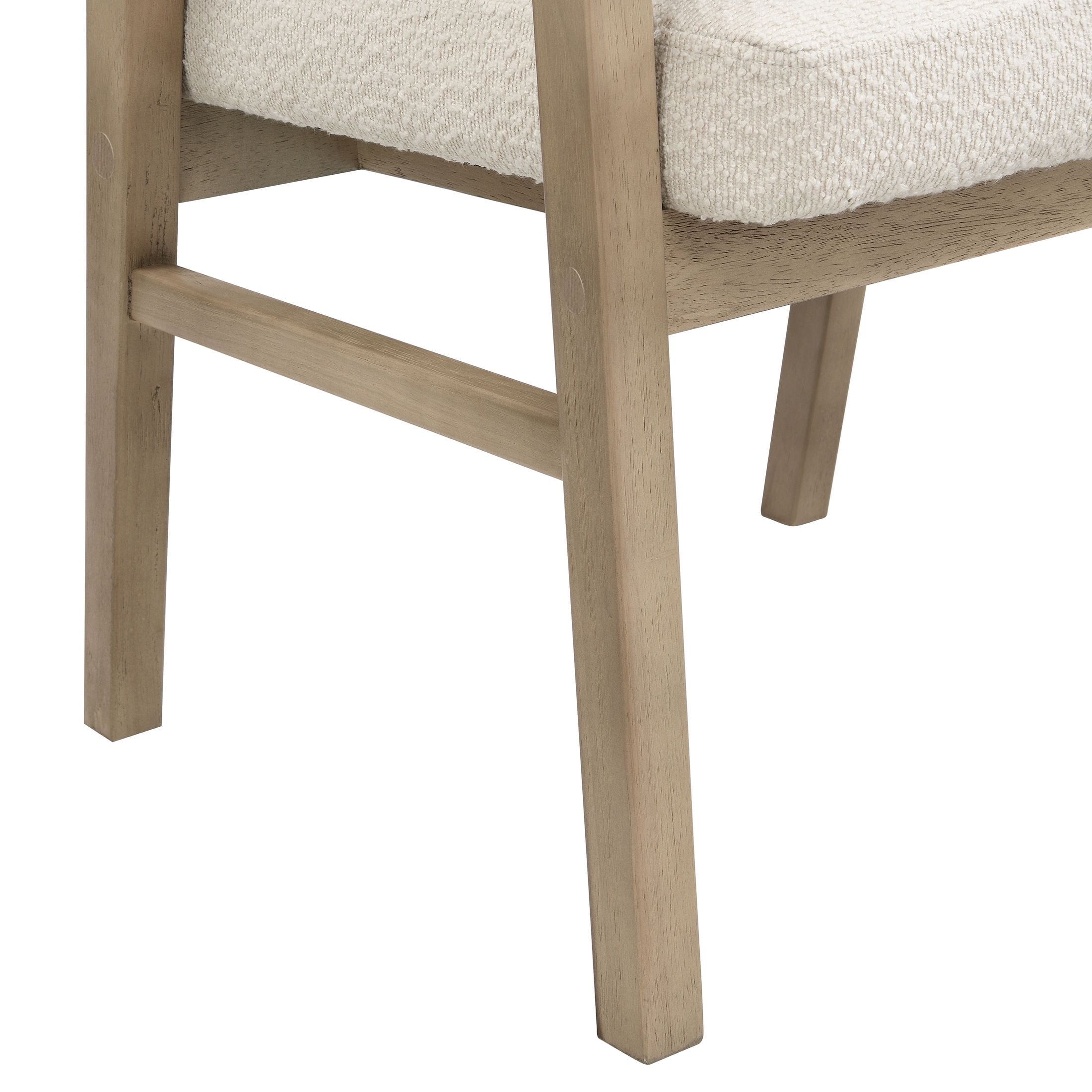 Christopher Knight Home 7-Piece Modern Dining Set, 84" Table with Upholstered Chairs, Light Ash+Beige