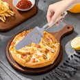 thumbnail image 4 of Snmubt Stainless Steel Pizza Cutter Shovel Integrated Pizza Knife Roller Knife Shovel Cutting Pizza Home Kitchen Baking Tools Stainless Steel Light Pizza Tools (Silver), 4 of 6