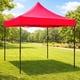 thumbnail image 2 of Carpa Toldo 2x2M Reforzado Plegable Impermeable Facil Armado Y Transporte para Jardín Casa Exterior Uso Rudo Acero Lona (Rojo), 2 of 8