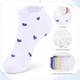 thumbnail image 6 of ARWSER 10 Pack Women Ankle Soft Breathable Socks,  Low Cut Casual Cute Ruffle Heart Knit Frilly Socks Perfect Gifts for Women, 6 of 7