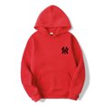 thumbnail image 3 of Sudadera con capucha de color liso para hombre y mujer, suéteres de manga larga, sudaderas informales holgadas con cuello redondo, camisetas inferiores, pulóveres, 3 of 5