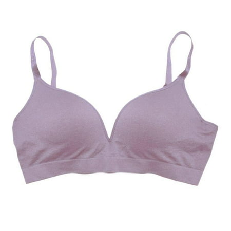 

SweetCandy Padded Bralettes for Women Seamless Strappy Sports Bra Wire Free Active Underwear Yoga Camisole Bras Girls Crop Top Camis