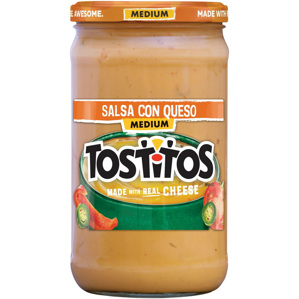 Tostitos Medium Salsa Con Queso, 23 oz Jar - Walmart.com - Walmart.com Does Tostitos Queso Need To Be Refrigerated