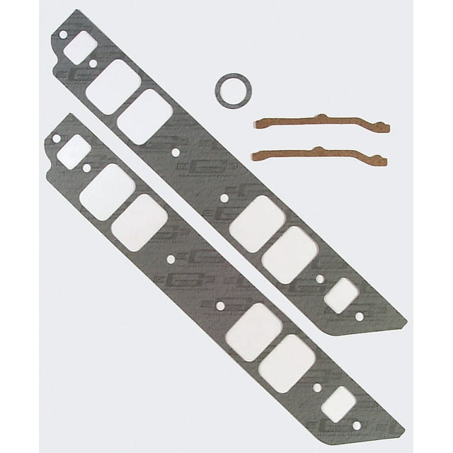 Mr. Gasket Intake Manifold Gasket 121 For Use With 1965-1990 Chevy Big Block 396-454; Rectangular Port; 1.85 Inch x 2.55 Inch Port Size; Cellulose/Nitrile Composite; 0.060 Inch Thick
