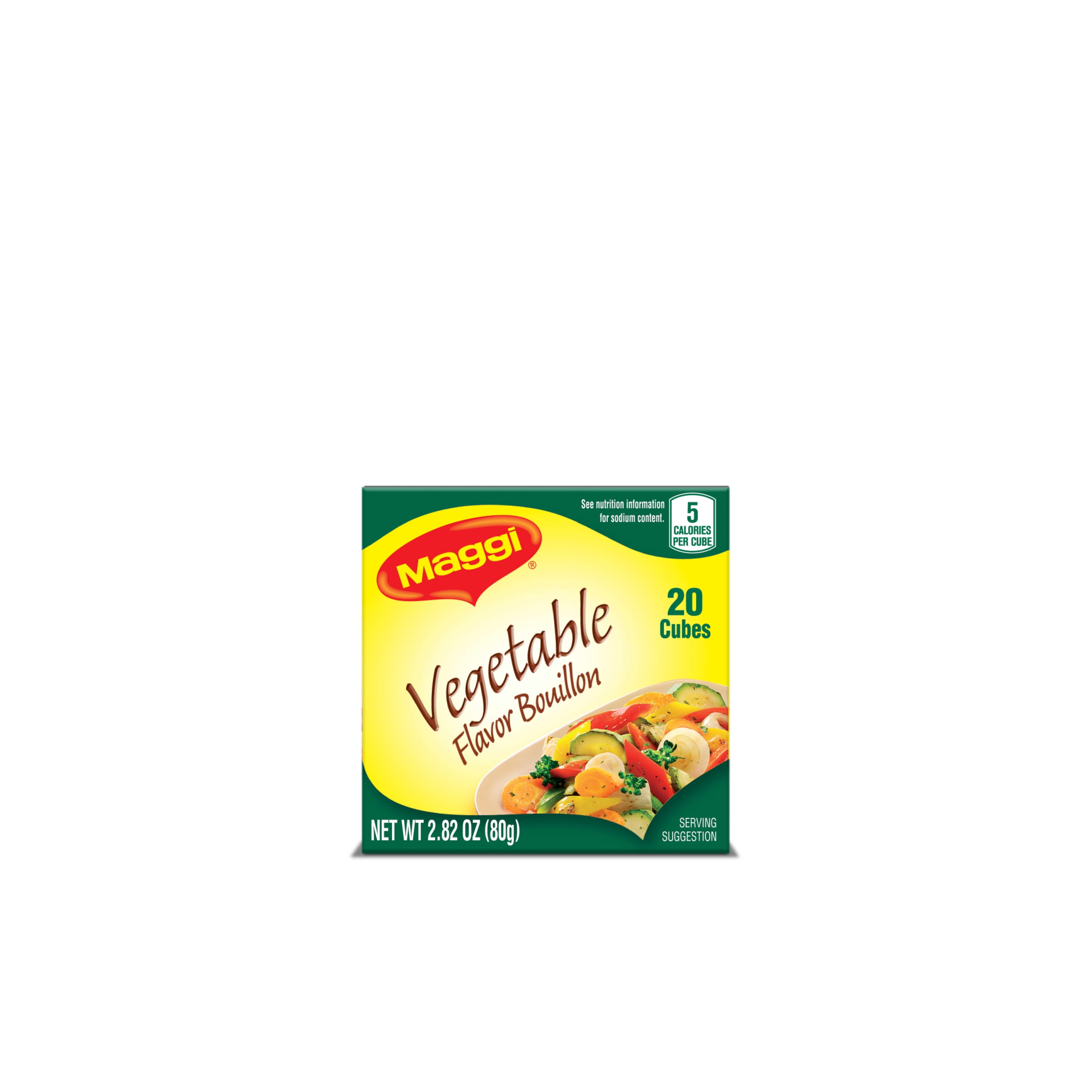 Maggi Vegetable Flavor Bouillon Cubes, 2.82 oz, 20 Cubes