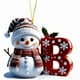 thumbnail image 1 of Adornos navideños de muñeco de nieve | Juego de 26 letras decorativas para una decoración navideña personalizada | Colgantes para interiores para el hogar, la oficina y fiestas, 1 of 1