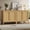Natural Oak, variant on Joyyskill 2pcs Modern Buffet Cabinet with Storage Sideboard Cabinet Wood cabinets, Antique White