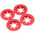 thumbnail image 1 of 4pcs RC Brake Caliper RC Simulation Wheel Aluminum Brake Disc for 1.9 Inch Wheel 1/10 RC Crawler CarRed, 1 of 4