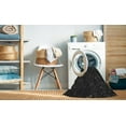 thumbnail image 2 of Ahgly Company Machine Washable Indoor Square Transitional Night Black Area Rugs, 8' Square, 2 of 7