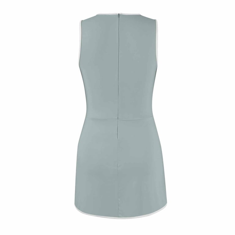 Xyxonk Athletic Dress for Women Sleeveless Tennis Romper Dress Flowy Summer  Workout Dress with Shorts Slit Solid Color Active Dress Light Green L -  Walmart.com