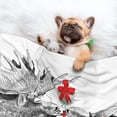 thumbnail image 3 of Naloa Moose Kissing Under Mistletoe Dog Blanket, 3 Sizes Cat Blanket for Indoor Cats Large Medium Small Dog Gifts-Small, 3 of 8