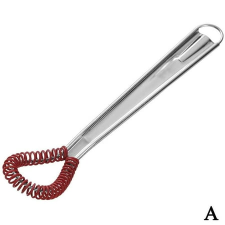

Steel Magic Hand Held Spring Whisk Mini Kitchen Eggs NEW. Sauces Mixer U1N6