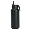 thumbnail image 3 of Ozark Trail 32 oz Stainless Steel Insulated Flip-Straw Water Bottle with Handle, Black, 3 of 7