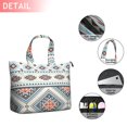 thumbnail image 2 of Multicolor Floral and Geometric Boho Pattern Travel Tote Bags for Women Carry On,Large Weekender Bags for Women Travel,Multi Functional Duffle Bag for Work,Shopping,Sports, 2 of 5