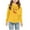 Yellow, variant on Bnwani Christmas Long Sleeve Toddler Shirts Plain Hooded Fleece Casual Tops 24 Months