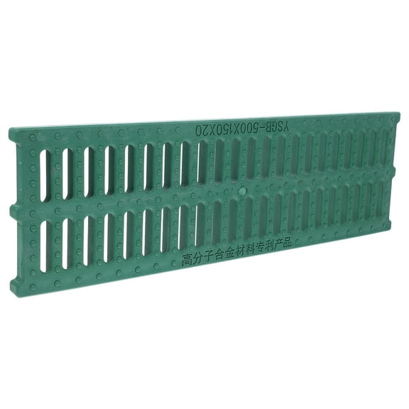 OUNONA Heavy Duty Outdoor Drain Grate Covers Rectangle Sewer Channel Grate for Concrete Floor 1 Set