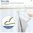 thumbnail image 7 of SPECILITE Wire Hangers 50 Pack, Metal Wire Clothes Hanger Bulk for Coats, Space Saving Metal Hangers Non Slip, Bronze, 7 of 7
