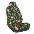 thumbnail image 1 of Lsque Cute Hedgehogs Cactus Blue Pattern Car Seat Covers for Front Seats , Waterproof Seat Covers for Cars, Sporty Front Seat Covers,Car Seat Cover Protector Front Seats, 1 of 5