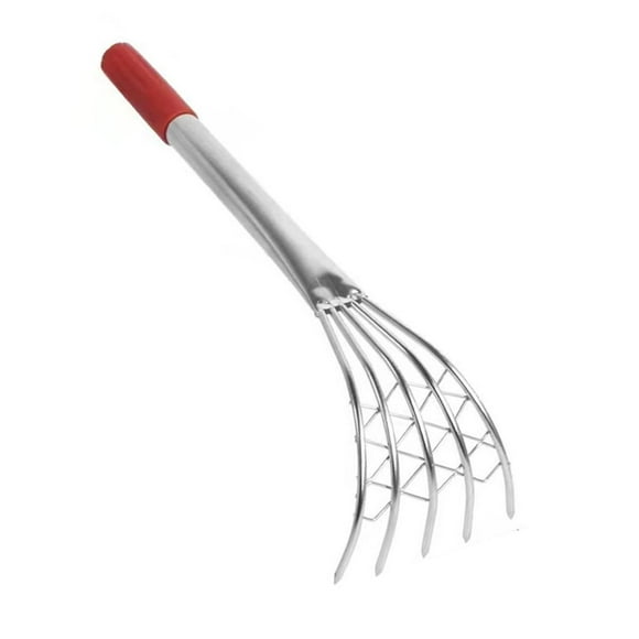 Claw Rake Handled Shells Clam Digger 5 Prongs Long Handle Clamming Claw Bonsai Hook Rake for Weeding Beach Clam Rakes Beach Digging Rake 40cm