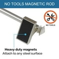 thumbnail image 2 of H.VERSAILTEX 2 pack magnetic rod, 16 to 28 inch multipurpose rod for metal doors and washing machines, square finish, nickel, 2 of 5