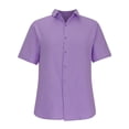thumbnail image 2 of Mens Textured T-Shirts Casual Knitted Short Sleeve Crewneck Tops Summer Loose Fit Waffle Pullover Tees Blouses, 2 of 5