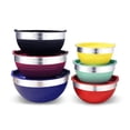 thumbnail image 1 of Tazones de Mezcla Maxi-Matic Elite Gourmet Acero Inoxidable Coloridos con Tapas 12 Piezas, 1 of 8