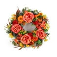thumbnail image 2 of Fall Peony and Pumpkin Wreath - Year Round Wreath, Artificial Fall Wreath, Autumn Front Door Wreath Thanksgiving Wreath for Home Farmhouse Decor and Festival Celebration, 2 of 7