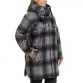 thumbnail image 4 of Weatherproof Women's Boucle Hooded Jacket, Black Plaid, Size M, 4 of 5