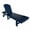 Navy Blue, variant on Laguna Adirondack Poly Reclining Chaise Lounge With Wheels, Gray