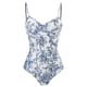 thumbnail image 2 of One Piece Swimsuit Set Conservative Swimsuit With Belly Cover for Summer, 2 of 5
