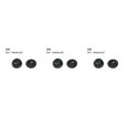 thumbnail image 4 of Embouts d'Oreille Isolants de Bruit pour Écouteurs de Remplacement, Protection pour Écouteurs Noirs m 3Ensemble, 4 of 6