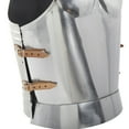 thumbnail image 6 of 23" Metal Replica Medieval Armour with Black Wood Stand, by DecMode, 6 of 11