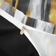 thumbnail image 4 of Homewish Gray Gold Duvet Cover Queen,Abstract Modern Queen Bedding,Black Reversible,3 Pieces,1 Duvet Cover and 2 Pillowcases, 4 of 6