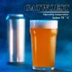 thumbnail image 4 of Juego de 4 vasos de cerveza de 20 onzas, fáciles de apilar y sin plomo, vasos clásicos de pinta británica, vasos grandes de cerveza para IPA, Pilsner, vasos de vidrio alto transparente, 4 of 9