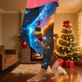 thumbnail image 6 of Feancey Womens High Waist Leggings Fashion Celestial Sky Galaxy Printed Workout Tights Slim Fit Stretchy Tummy Control Running Yoga Pants Blue XXL, 6 of 7
